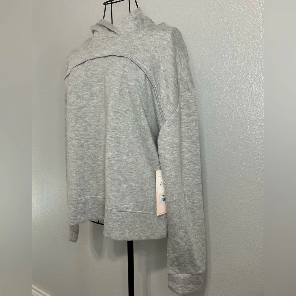 Danskin Light Gray Hoodie Sweater - Picture 2 of 12